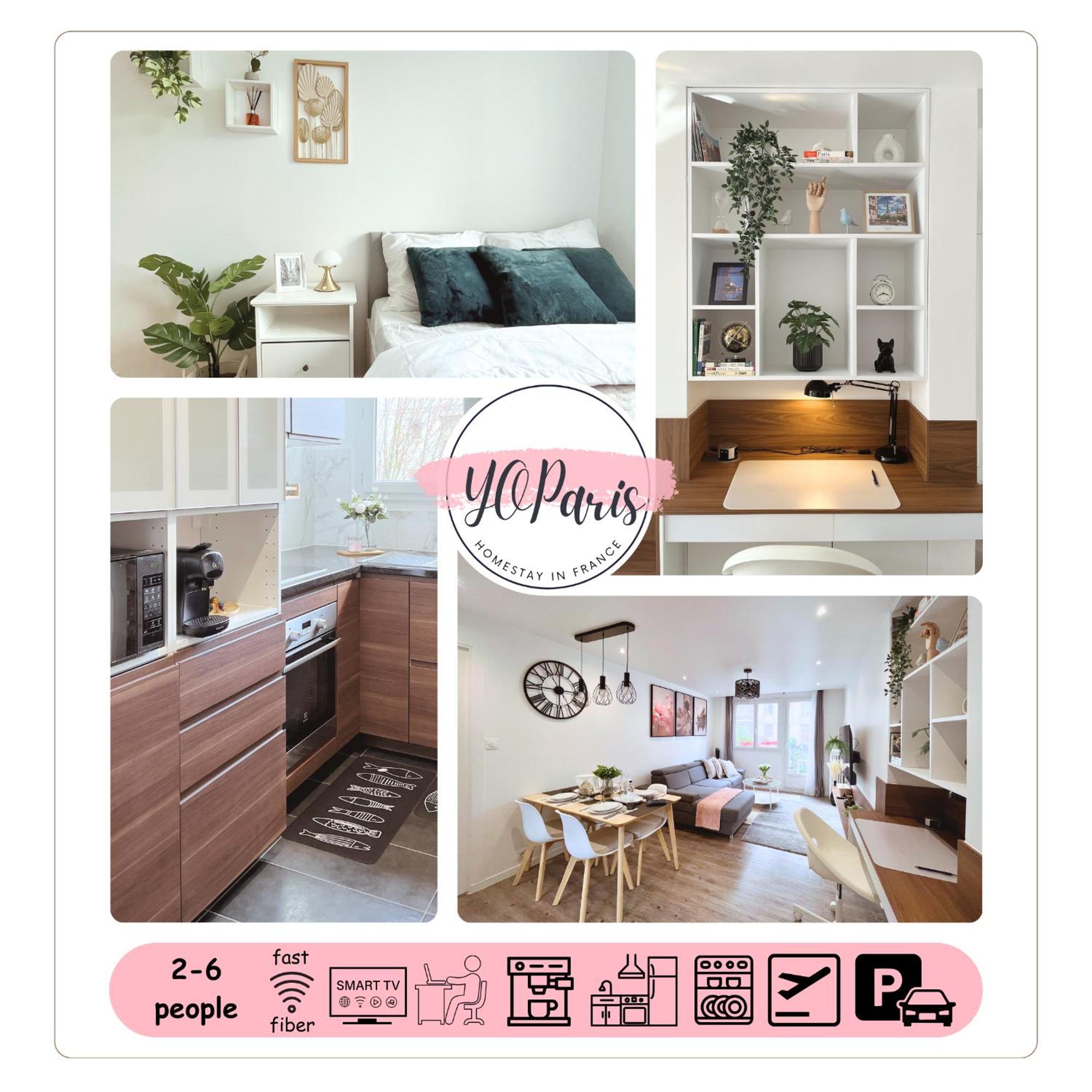 Entire 60M2 Apartment - Close To Paris - Parking - Kitchen - 2Min Rerb - Olympic'24 Bourg-la-Reine Exterior foto